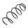 Suspension Spring front axle coil spring Ø 135 mm KYB for CITROËN C2