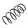Suspension Spring front axle coil spring Ø 136 mm KYB for OPEL CORSA
