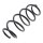 Suspension Spring front axle coil spring Ø 142 mm KYB for e.g. VW PASSAT