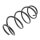 Suspension Spring front axle coil spring KYB suitable for RENAULT VEL