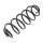 Suspension Spring rear axle coil spring Ø 118 mm KYB for FIAT STILO