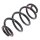 Suspension Spring rear axle coil spring Ø 141 mm KYB for NISSAN QASHQAI