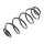 Suspension Spring rear axle coil spring Ø 117 mm KYB for CITROËN C2