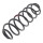Suspension Spring rear axle coil spring Ø 110 mm KYB for MAZDA 2