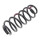 Suspension Spring rear axle coil spring Ø 111 mm KYB for SEAT ALTEA