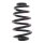 Suspension Spring rear axle coil spring Ø 132 mm KYB for e.g. AUDI A4