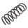 Suspension Spring rear axle coil spring Ø 137 mm KYB for VOLVO XC70