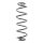 Suspension Spring rear axle coil spring Ø 115 mm KYB for CITROËN C3