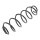 Suspension Spring rear axle coil spring Ø 115 mm KYB for CITROËN C3