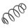 Suspension Spring rear axle coil spring Ø 115 mm KYB for CITROËN C2