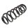 Suspension Spring rear axle coil spring Ø 111 mm KYB for e.g. SKODA OCTAVIA