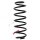 Suspension Spring rear axle coil spring Ø 110 mm KYB for FORD FIESTA