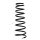 Suspension Spring rear axle coil spring Ø 145 mm KYB for TOYOTA AVENSIS