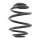 Suspension Spring rear coil spring Ø 148 mm KYB for e.g. OPEL VECTRA