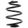 Suspension Spring rear coil spring Ø 140 mm KYB for e.g. OPEL CORSA