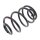 Suspension Spring rear coil spring Ø 157 mm KYB for e.g. OPEL ASTRA