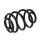 Suspension Spring rear coil spring Ø 158 mm KYB for e.g. OPEL ASTRA