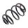 Suspension Spring rear coil spring Ø 153 mm KYB suitable for AUDI A6