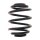 Suspension Spring rear coil spring Ø 158 mm KYB for DAEWOO ESPERO