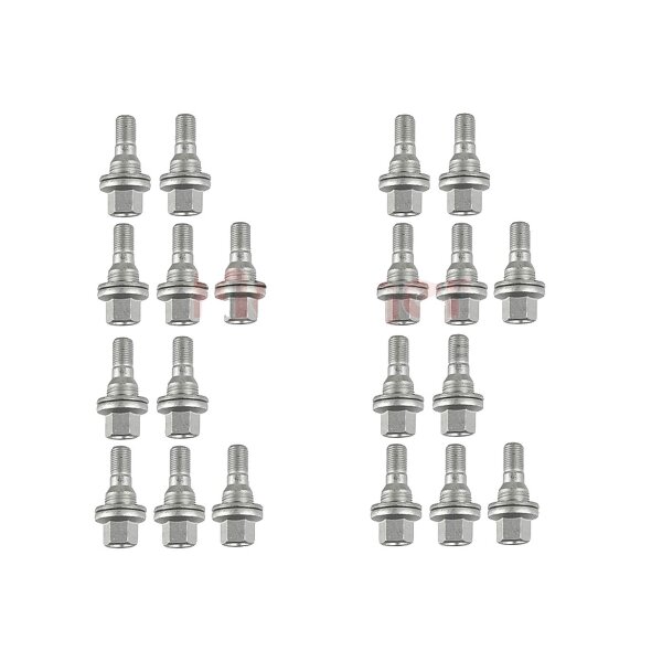 Wheel Bolt M12 x 1.25 17 mm tapered collar F 10.9 METZGER for e.g. PEUGEOT 308