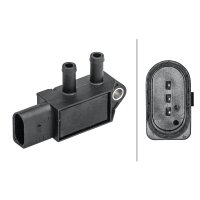 Sensor Abgasdruck 3-polig HELLA für AUDI A4 B9 (8W2/ 8WC)