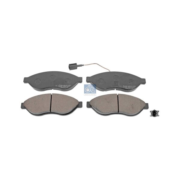 Bremsbelagsatz Scheibenbremse Vorderachse DT SPARE PARTS für u.a. FIAT DUCATO
