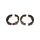 Brake Shoe Set Parking Brake 40 mm TRISCAN for e.g. HYUNDAI ix35