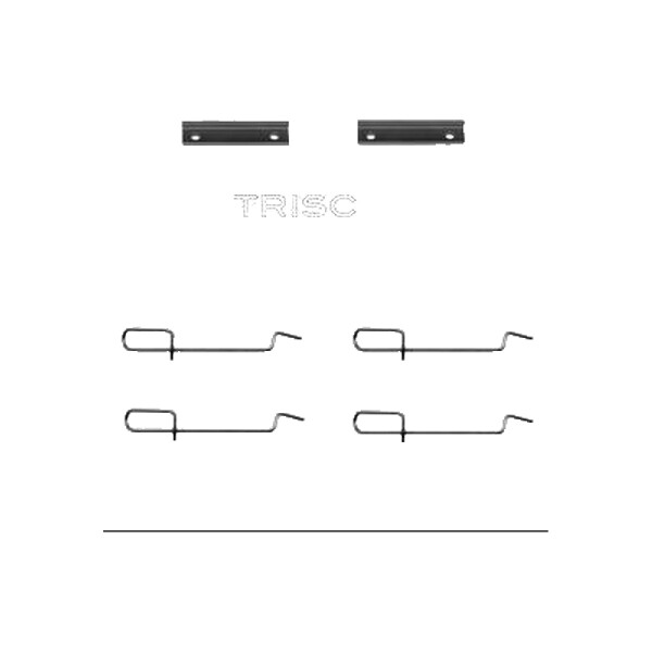 Accessory Kit Disc Brake Pads TRISCAN IAM-Expertise for e.g. RENAULT CLIO
