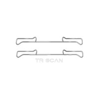 Accessory Kit Disc Brake Pads TRISCAN IAM-Expertise for...