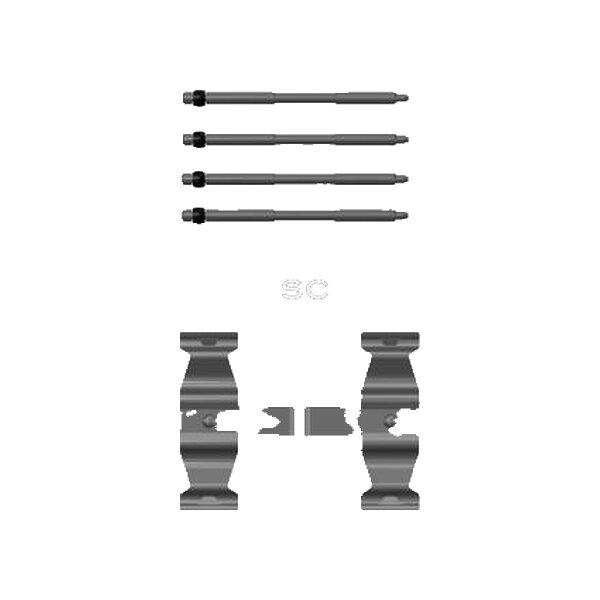 Accessory Kit Disc Brake Pads TRISCAN IAM-Expertise for e.g. BMW 5 Series