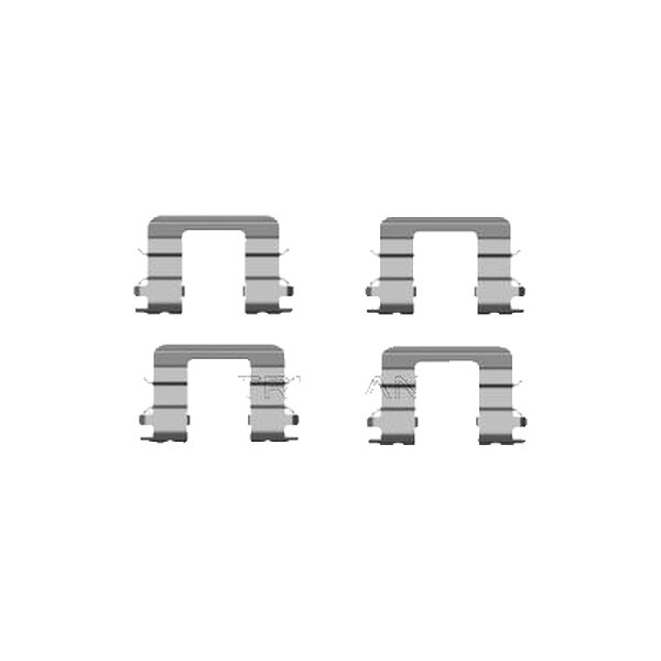 Accessory Kit Disc Brake Pads TRISCAN IAM-Expertise for e.g. KIA PICANTO