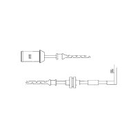 Warning Contact Brake Pad Wear 660 mm Axle Set TRISCAN...