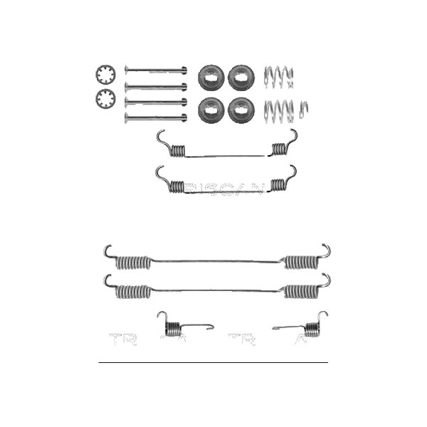 Accessory Set Brake Shoes TRISCAN IAM-Expertise for e.g. CITROËN EVASION