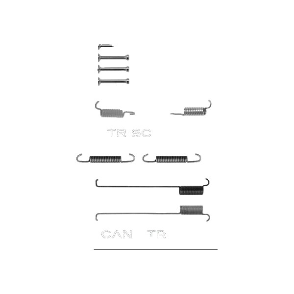 Accessory Set Brake Shoes TRISCAN IAM-Expertise for e.g. FIAT PUNTO