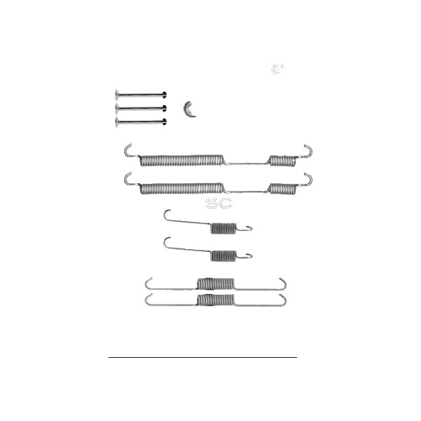 Accessory Set Brake Shoes TRISCAN IAM-Expertise for e.g. FIAT DUCATO