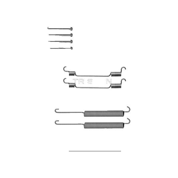 Accessory Set Brake Shoes TRISCAN IAM-Expertise for e.g. FORD TRANSIT