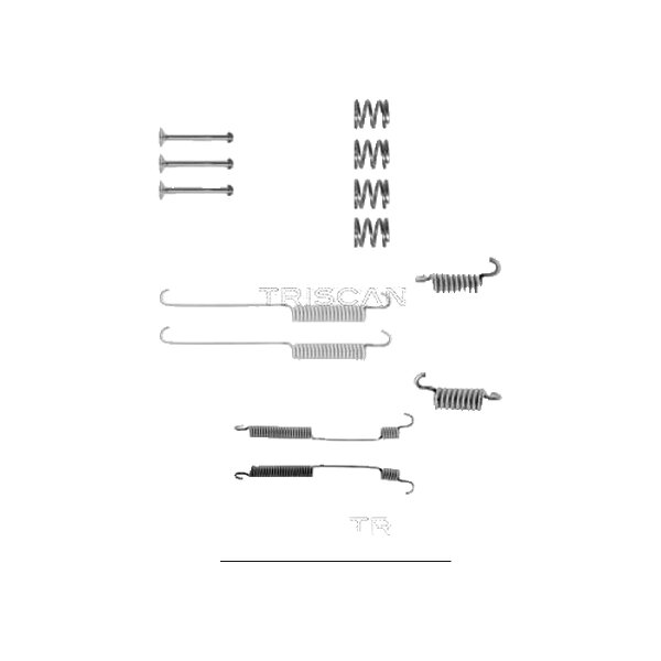 Accessory Set Brake Shoes TRISCAN IAM-Expertise for e.g. FORD ESCORT