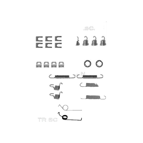 Accessory Set Brake Shoes TRISCAN IAM-Expertise for e.g. FORD TAUNUS
