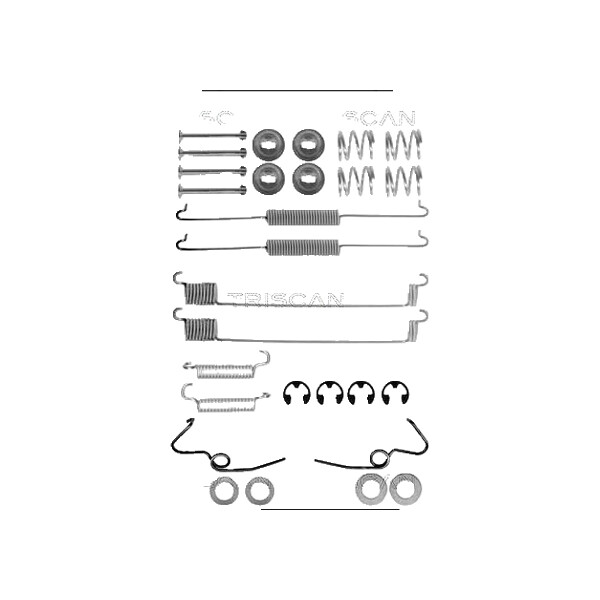 Zubehörsatz Bremsbacken TRISCAN IAM-Expertise für u.a. FORD TRANSIT