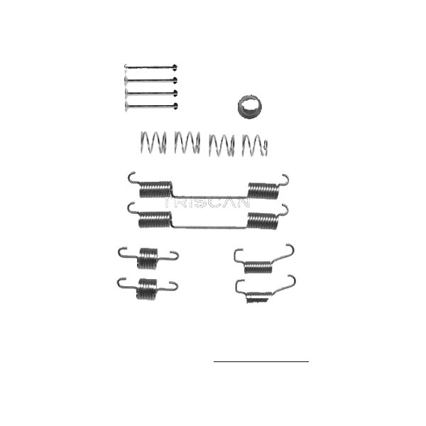 Accessory Set Brake Shoes TRISCAN IAM-Expertise for e.g. LAND ROVER DEFENDER