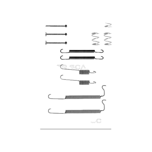 Zubehörsatz Bremsbacken TRISCAN IAM-Expertise für u.a. OPEL KADETT