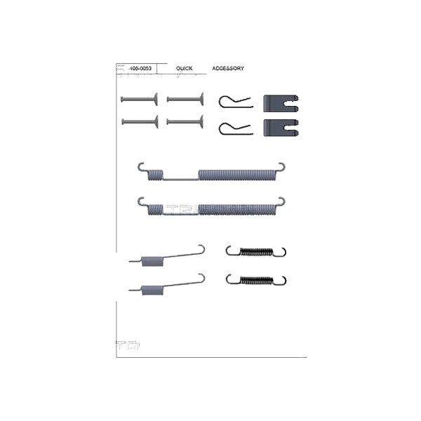 Zubehörsatz Bremsbacken TRISCAN IAM-Expertise für u.a. SKODA RAPID