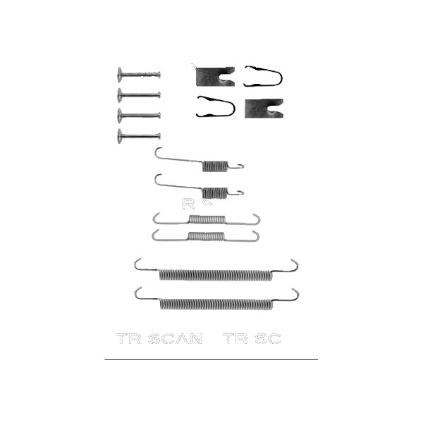 Accessory Set Brake Shoes TRISCAN IAM-Expertise for e.g. TOYOTA AVENSIS