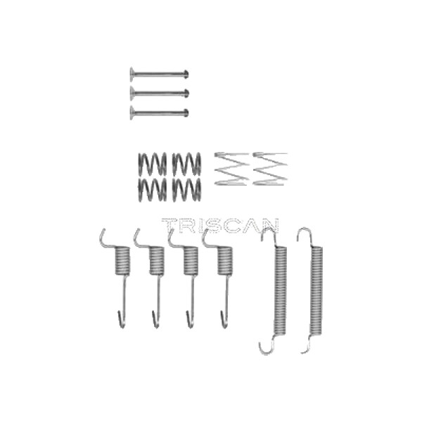 Zubehörsatz Feststellbremsbacken TRISCAN IAM-Expertise für u.a. KIA RIO