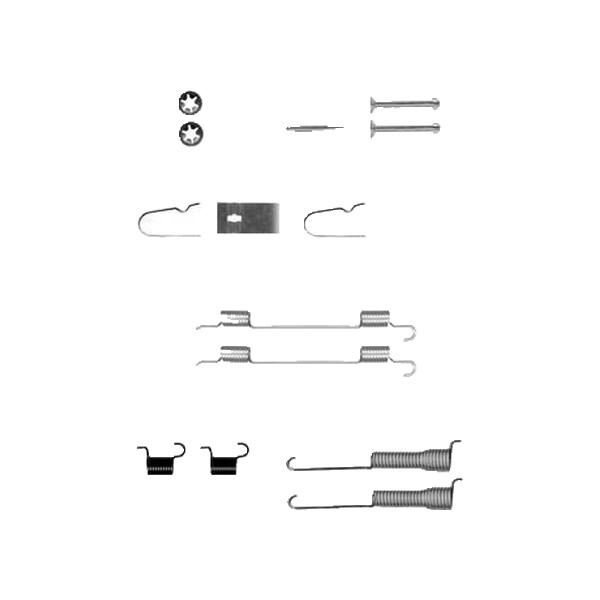 Accessory Set Brake Shoes TRISCAN Aftermarket-Expertise for SUZUKI WAGON
