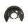 Spray Plate Brake Disc front axle right steel TRISCAN for e.g. TOYOTA YARIS