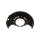 Spray Plate Brake Disc front axle left steel TRISCAN for TOYOTA YARIS