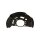 Spray Plate Brake Disc front axle left steel TRISCAN for e.g. TOYOTA AVENSIS