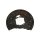 Spray Plate Brake Disc rear axle left steel TRISCAN for e.g. MB E-CLASS