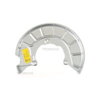 Spray Plate Brake Disc front axle left steel TRISCAN for...